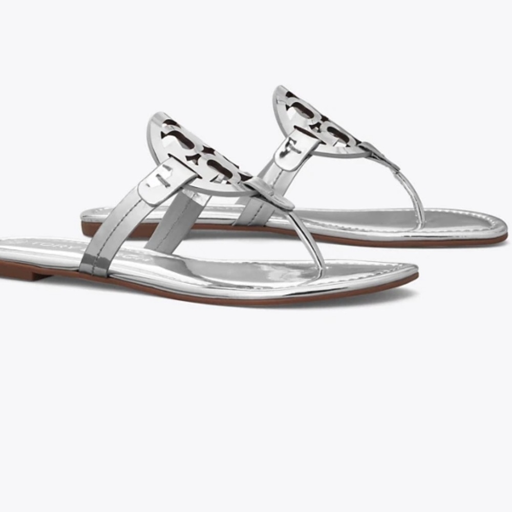 Tory Burch Miller Metallic Leather Sandal